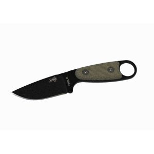 ESEE Black Izula w/ Grey Micarta Handles and Molded Polymer Sheath